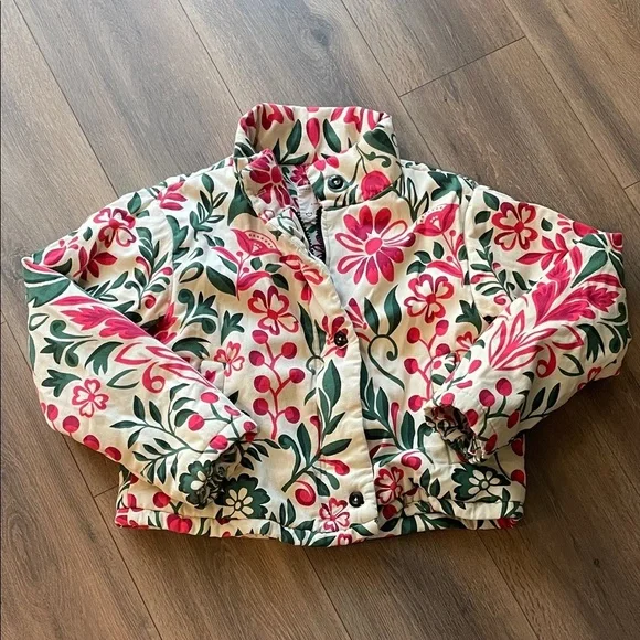 Anthropologie Floral Patterned Quilt Jacket - Picture 2 of 5